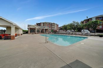 Swimming pool and grill area